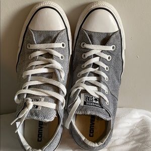 Converse light gray, women’s size 10